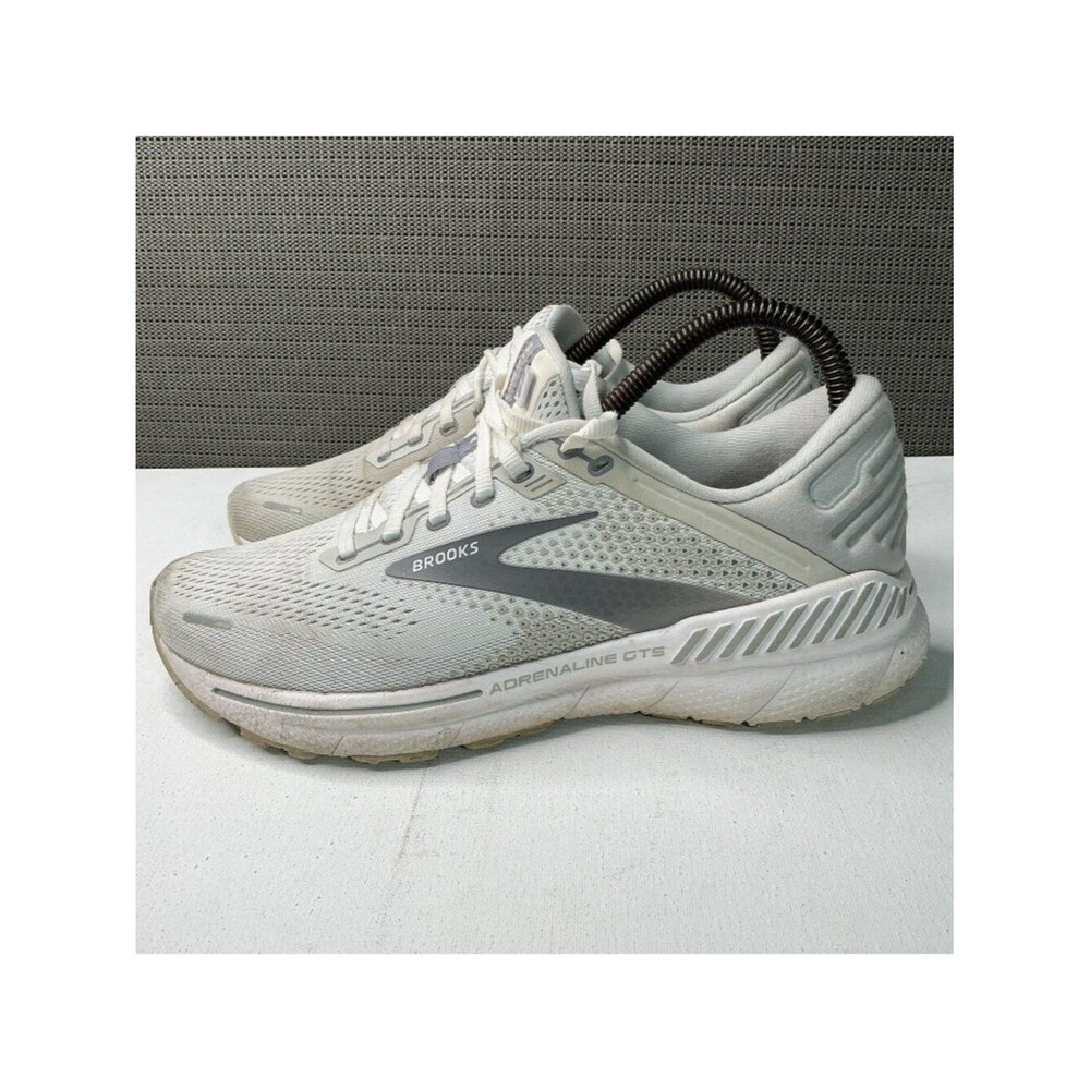 Brooks Adrenaline GTS 22 Shoes Womens Size 9.5B Wide White Running Sneakers